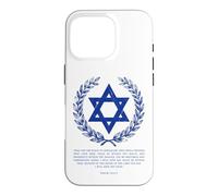 Carcasa para iPhone 16 Pro Psalms 122:6-9 Elegant Star of David Israel Bible Verse