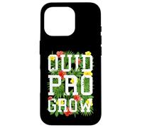 Carcasa para iPhone 16 Pro Quid Pro Grow Gardener - Flores de jardín con Texto Floral