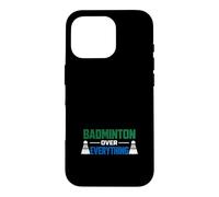 Carcasa para iPhone 16 Pro Rally de la cancha Deportiva de la Raqueta rápida del Jugador de bádminton