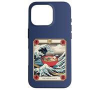 Carcasa para iPhone 16 Pro Ramen Bowl Surfing Tarot Card La Gran Ola Fuera de Kanagawa
