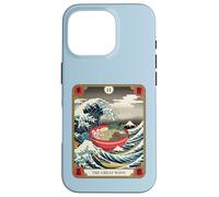Carcasa para iPhone 16 Pro Ramen Bowl Surfing Tarot Card La Gran Ola Fuera de Kanagawa
