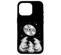 Carcasa para iPhone 16 Pro Rats Howling At CD Moon