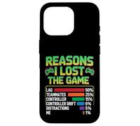Carcasa para iPhone 16 Pro Reasons I Lost The Game - Funny Video Gamer Gaming Humor