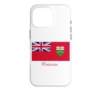Carcasa para iPhone 16 Pro Recuerdo de la Bandera de Ontario Canadá