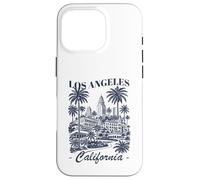 Carcasa para iPhone 16 Pro Recuerdo de Viaje Minimalista del Horizonte de California de Los Ángeles