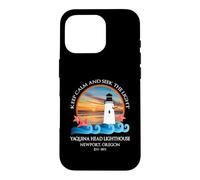 Carcasa para iPhone 16 Pro Recuerdo en la Costa de Newport, Oregon, Faro de Yaquina Head