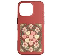Carcasa para iPhone 16 Pro Recuerdos en Forma de corazón y Flores Art Nouveau