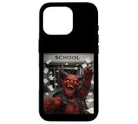 Carcasa para iPhone 16 Pro Red Devil Último Día De Escuela Vacaciones De Verano Divertido Meme Selfie