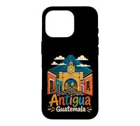Carcasa para iPhone 16 Pro Regalo de Recuerdo de Viaje de Antigua Guatemala Dibujado a Mano