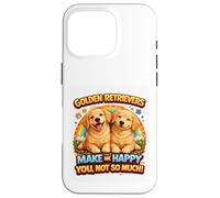 Carcasa para iPhone 16 Pro Regalos de Perro de Dibujos Animados Golden Retrievers Cute Retriever Dogs