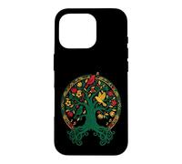 Carcasa para iPhone 16 Pro Reggae Tree Life Rasta Roots Singing Birds Music