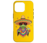 Carcasa para iPhone 16 Pro Relax - Gringo - Un Divertido Lagarto en un Poncho y un Sombrero