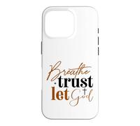 Carcasa para iPhone 16 Pro Respira Confianza Deja Que Dios Fe Cristiana