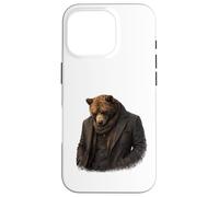 Carcasa para iPhone 16 Pro Retrato de Fuerza silenciosa Oso