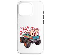 Carcasa para iPhone 16 Pro Retro 67 Monster Truck Six Seven Valentine Boys