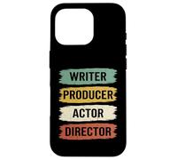 Carcasa para iPhone 16 Pro Retro Filmmaker Producer Writer Actor and Movie Director