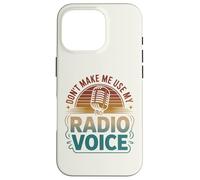 Carcasa para iPhone 16 Pro Retro No me Hagas Usar mi Radio Voz Retro