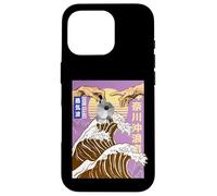Carcasa para iPhone 16 Pro Retro Otaku Vaporwave Kanji Michelangelo Japón Wave café