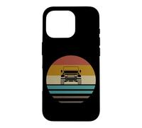 Carcasa para iPhone 16 Pro Retro Vintage Sunset 4x4 Coche Off Road Wave