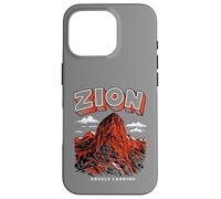 Carcasa para iPhone 16 Pro Retro Zion National Park Vintage Style Angels Landing Utah