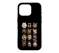 Carcasa para iPhone 16 Pro Rock Star Cats Punk Band Kittens Rock'n Roll Regalos Divertidos
