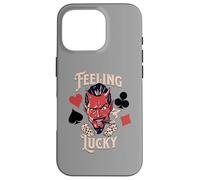 Carcasa para iPhone 16 Pro Rockabilly Feeling Lucky Devil Dice 50 Retro Vintage Casino
