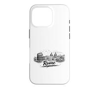 Carcasa para iPhone 16 Pro Roma Italia Coliseo Ciudad del Vaticano Dibujo Arte