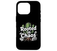 Carcasa para iPhone 16 Pro Rooted in Chaos Funny Cactus Gardener Graphic