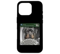 Carcasa para iPhone 16 Pro Rottweiler Hay Movimiento en tu Puerta Principal Rottie Silly