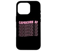Carcasa para iPhone 16 Pro Sagitario AF Retro Vintage Style Capricornio Signo del Zodiaco