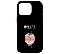 Carcasa para iPhone 16 Pro Salar de Uyuni Bolivia Flamingo Atardecer