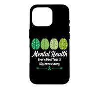 Carcasa para iPhone 16 Pro Salud Mental Cada Mente Cuenta una Historia Diferente Positividad
