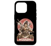 Carcasa para iPhone 16 Pro Samurai Warrior Musashi, Luchador de Espadas japonés