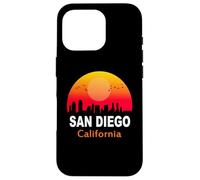 Carcasa para iPhone 16 Pro San Diego California State USA Vintage Sunset Retro City