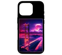 Carcasa para iPhone 16 Pro San Francisco Vaporwave Estética Estilo Retro I Love SF
