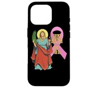 Carcasa para iPhone 16 Pro Santa Agatha Cáncer de Mama Cinta Patrona Santa Enfermeras Católica