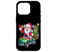 Carcasa para iPhone 16 Pro Santa Golf Cart pueblos Paseo de Vacaciones de Navidad SantaCon