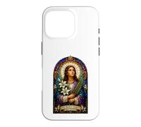 Carcasa para iPhone 16 Pro Santa María Goretti Reza por Nosotros Icono Católico Arte Fe