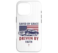 Carcasa para iPhone 16 Pro Saved by Grace, Driven by Faith - Men's Christian Muscle Car