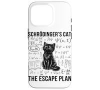 Carcasa para iPhone 16 Pro Schrodinger Cat Escape Plan Mecánica cuántica Física