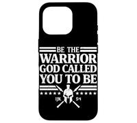 Carcasa para iPhone 16 Pro Sé el Guerrero Que Dios te llamó a ser Cristiano Hijo de Dios