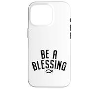 Carcasa para iPhone 16 Pro Sé una bendición, Atleta Cristiano, Valiente, Cristiano