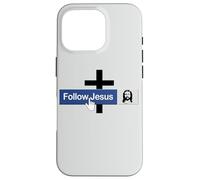 Carcasa para iPhone 16 Pro Seguir Jesús Fe Libro Cristiano Cruz Amor Cristo Biblia