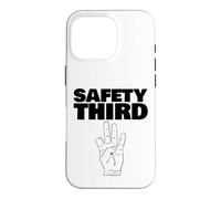 Carcasa para iPhone 16 Pro Seguridad Tercer Dedo perdido Divertido Seguridad Tercero