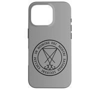 Carcasa para iPhone 16 Pro Sello de Lucifer Infierno Wicca Satán Brujería 666 Diablo
