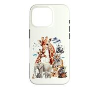 Carcasa para iPhone 16 Pro Selva Animal Wildlife Safari Bosque Zoo Tema Animales Salvajes