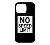 Carcasa para iPhone 16 Pro Señal de Carretera sin límite de Velocidad