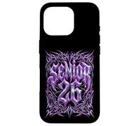 Carcasa para iPhone 16 Pro Senior 2026 26 Cyber Goth Heavy Metal Streetwear Graduación