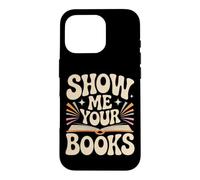 Carcasa para iPhone 16 Pro Show Me Your Books Ratón de Bbiblioteca Lectura de Libros