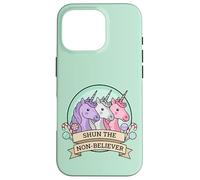 Carcasa para iPhone 16 Pro Shun The Non-Believer Funny Charlie Unicorn Sarcasmo Meme